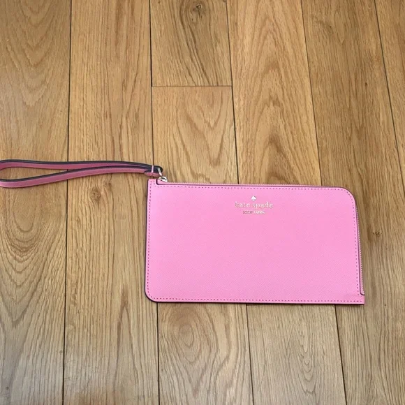 kate spade Pink Leather Wristlet Clutch/Wallet - Never Used - Picture 5 of 5